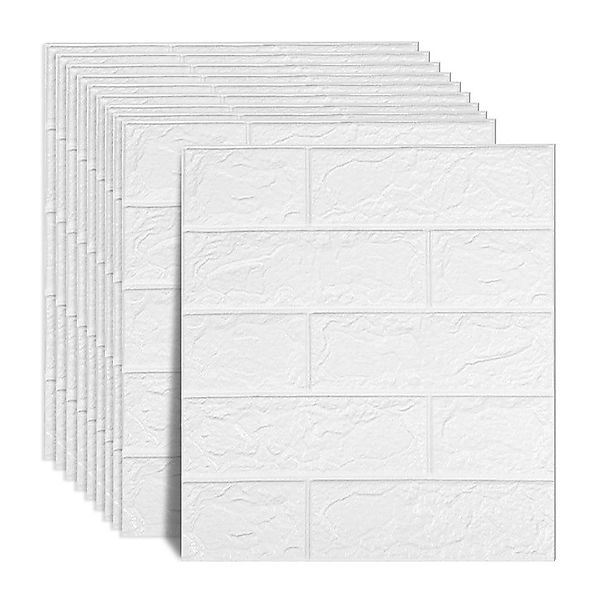 Minicloss 3D-Tapete 10 stück selbstklebende Wandpaneele 35x38 cm, (10 St), günstig online kaufen