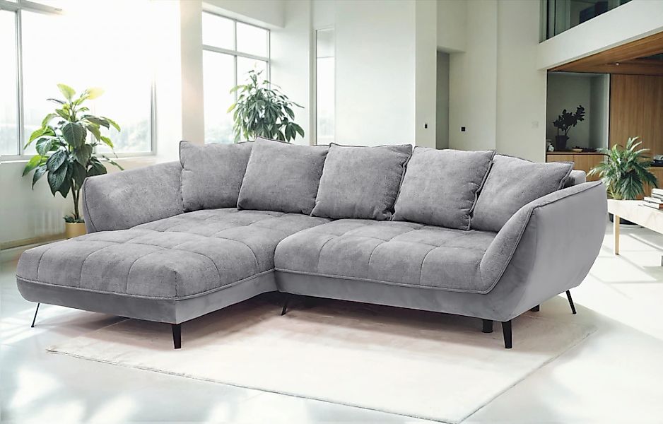 exxpo - sofa fashion Ecksofa "Midway mit einfacher Easy-Lift-Bettfunktion, günstig online kaufen
