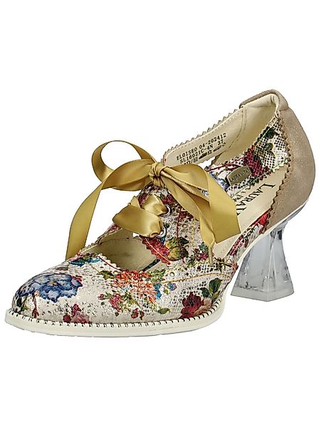 LAURA VITA Pumps Leder/Textil Schnürpumps günstig online kaufen