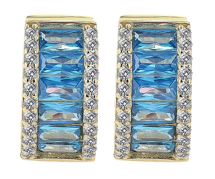 Adelia´s Klappcreolen "Damen Ohrringe – Klappcreole aus 333 Gold mit Zirkon günstig online kaufen