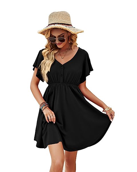 Beluring Tunikakleid Damen Sommerkleid mit kurzen günstig online kaufen