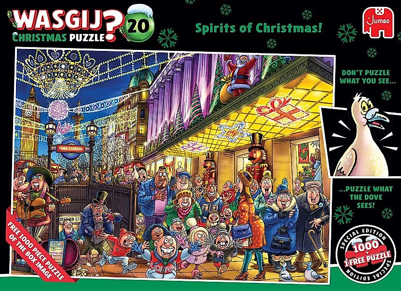 Jumbo Spiele Puzzle Wasgij Christmas 20 - Christmas Carol 2x1000 Teile Puzz günstig online kaufen