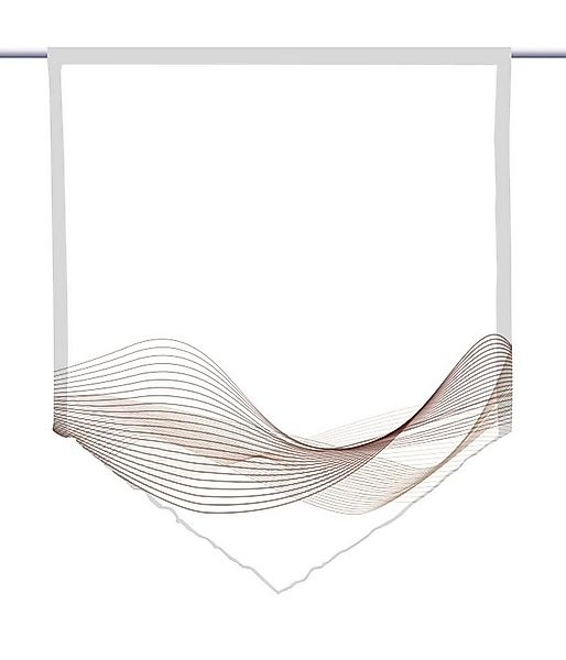 gardinen-for-life Scheibengardine Stream Horizon coffee, Spitzer Scheibenhä günstig online kaufen