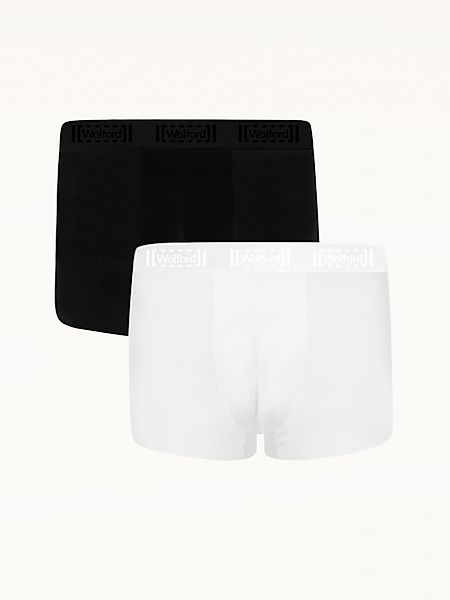 Wolford - Men's Pure Boxer Brief Set, Frau, logo black/white, Größe: S günstig online kaufen