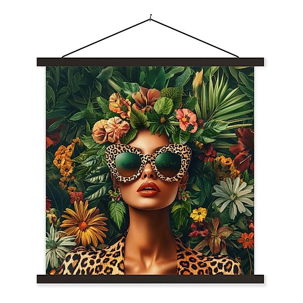 MuchoWow Poster Frau - Pantherdruck - günstig online kaufen