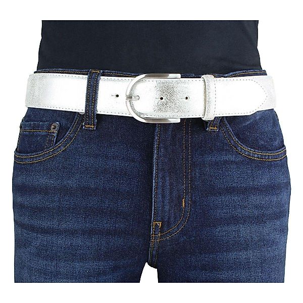 BELTINGER Ledergürtel Damen-Gürtel mit Metall-Optik Echt günstig online kaufen