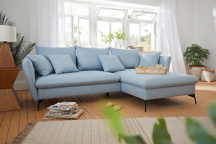 andas Ecksofa "LIVORNO,258 cm, L-Form," Schlaffunktion u. Bettkasten (139/2 günstig online kaufen