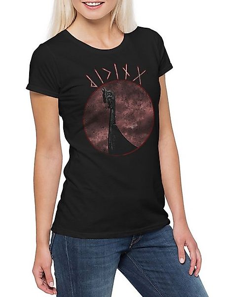 Urban Backwoods Print-Shirt Viking Ship Dragon Head Damen T-Shirt Drachenko günstig online kaufen