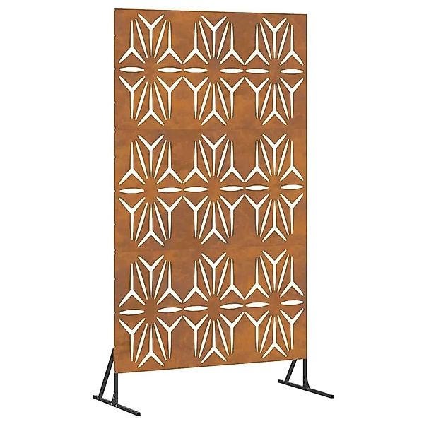 vidaXL Sichtschutz Grau 100 x 50 x 180 cm Wetterfeststahl 868590 günstig online kaufen
