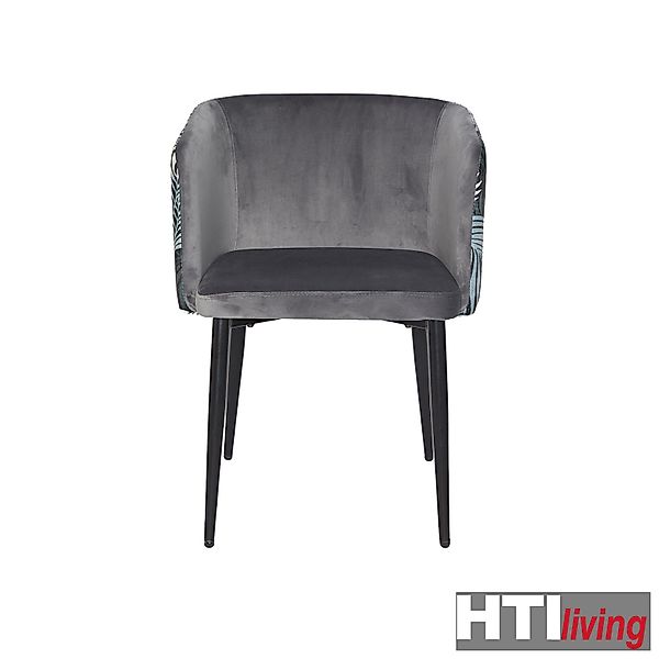 HTI-Living Esszimmerstuhl Stuhl Destin Leaf Grau günstig online kaufen