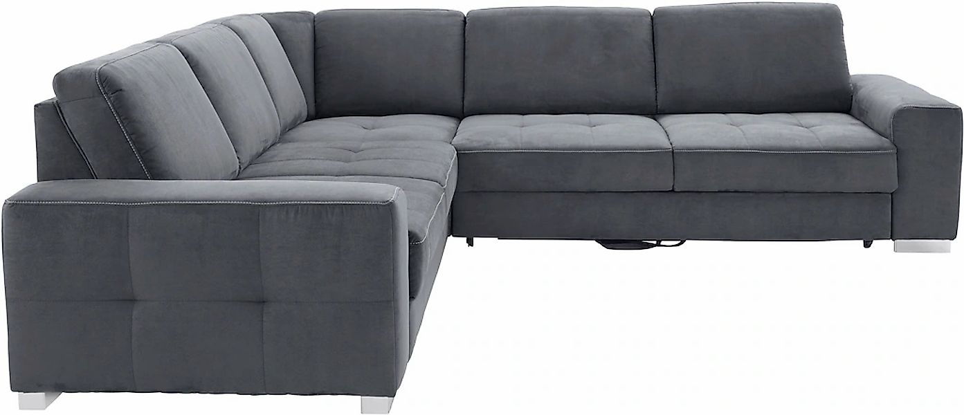 sit&more Ecksofa »Santorini L-Form«, mit Federkern und Sitztiefenverstellun günstig online kaufen