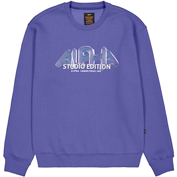 Alpha Industries  Sweatshirt Studio Edition Vibe Crewneck - night purple günstig online kaufen
