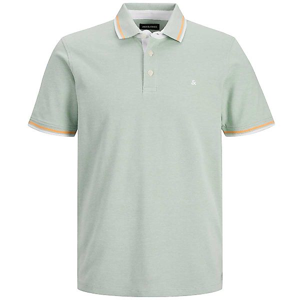 Jack&Jones Poloshirt aus Biobaumwolle Farbe grün Größe: 7XL günstig online kaufen