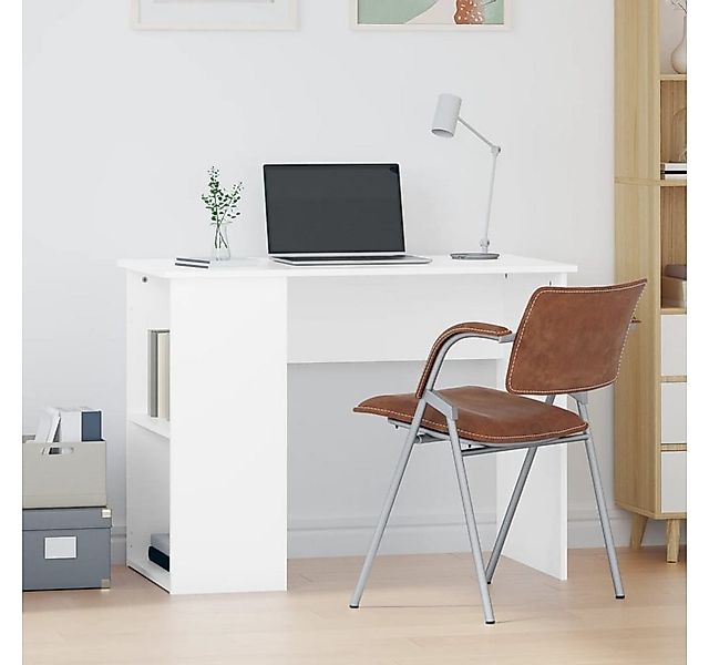 furnicato Schreibtisch Weiß 100x55x75 cm Holzwerkstoff (1-St) günstig online kaufen