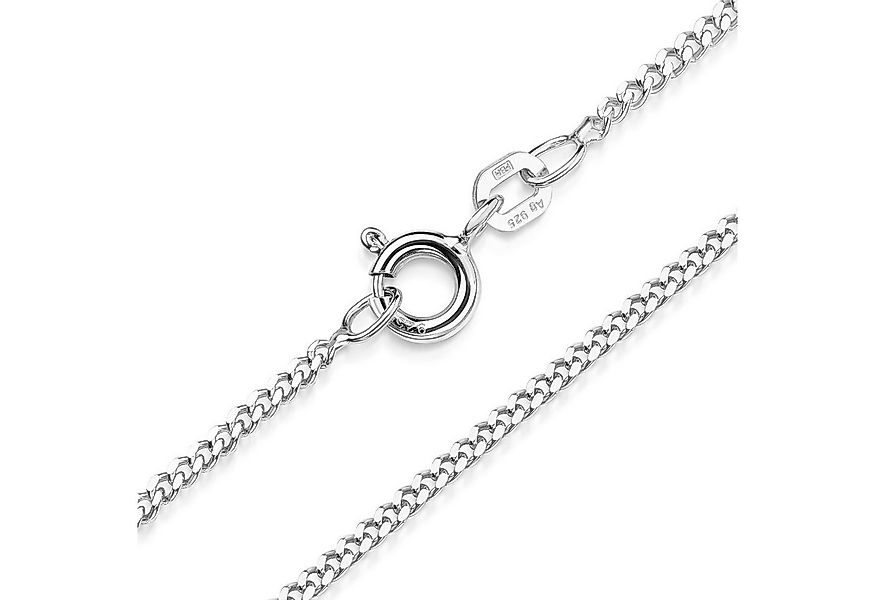 Materia Kette ohne Anhänger Flache Panzerkette Silber 1,7mm K91, aus 925 St günstig online kaufen