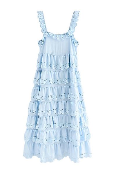 Next Maxikleid Gestuftes Maxikleid mit Lochspitze (1-tlg) günstig online kaufen