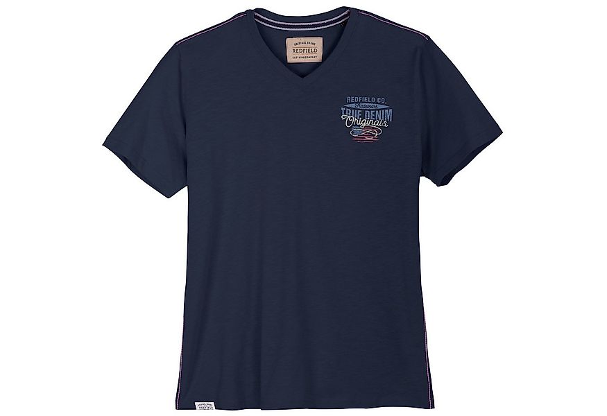 redfield V-Shirt Redfield XXL T-Shirt V-Neck modisch denimblau günstig online kaufen
