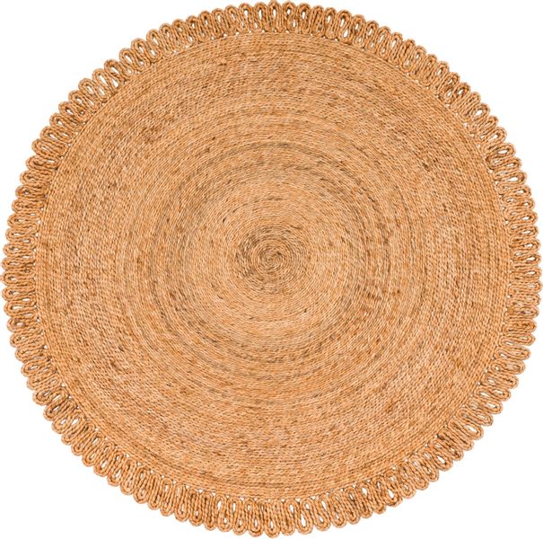 Paco Home Teppich "Viborg 596" rund 13 mm Höhe handgefertigter Natur-Teppic günstig online kaufen