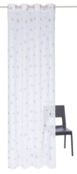 my home Gardine "Stern" Ösen 1 Stk. tlg. Transparent, Voile, Polyester günstig online kaufen
