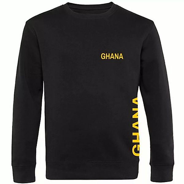 multifanshop Sweatshirt Ghana - Brust & Seite - Pullover günstig online kaufen