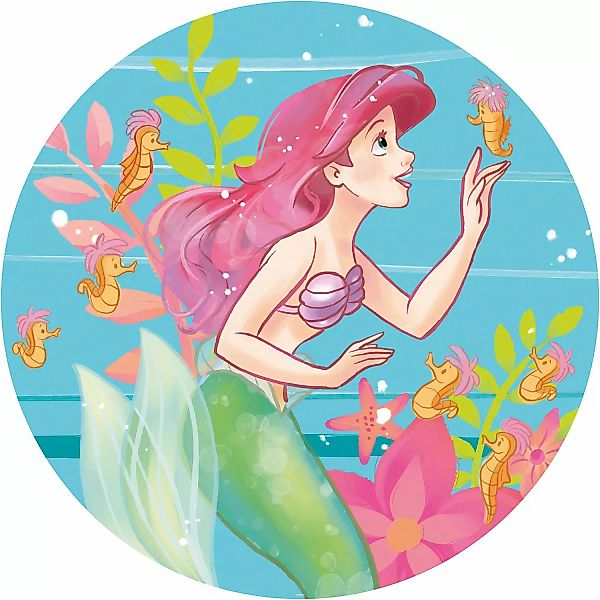 Komar Vliesfototapete Dot Ariel Seahorses selbstklebend Ø 125 cm günstig online kaufen