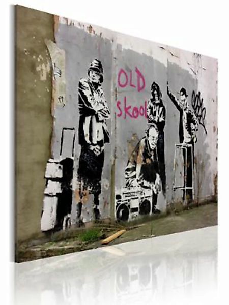 artgeist Wandbild Old school (Banksy) mehrfarbig Gr. 60 x 40 günstig online kaufen