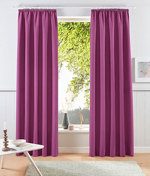 my home Vorhang "Raja, Gardinen mit Kräuselband, Vorhänge Wohnzimmer" Kräus günstig online kaufen