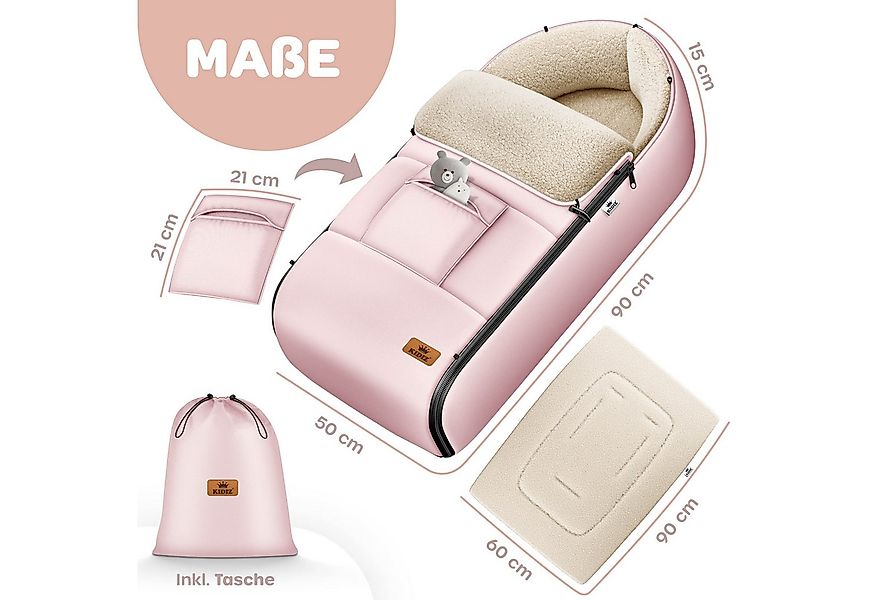 KIDIZ Babyschlafsack, Babyfußsack Baby Fußsack Winterfußsack Babyschale günstig online kaufen