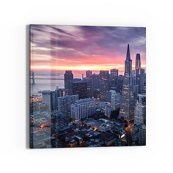 DEQORI Glasbild 'Blick auf San Francisco', günstig online kaufen