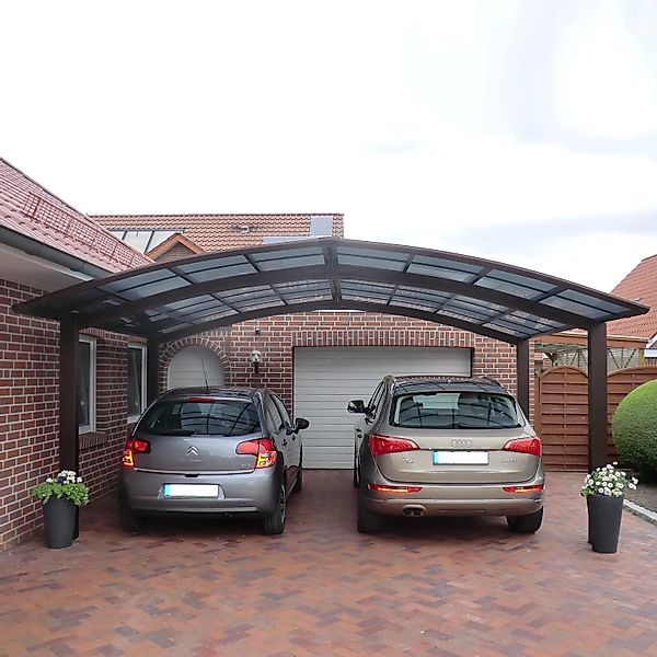 Ximax Carport Portoforte-60 M-Ausführung Mattbraun günstig online kaufen