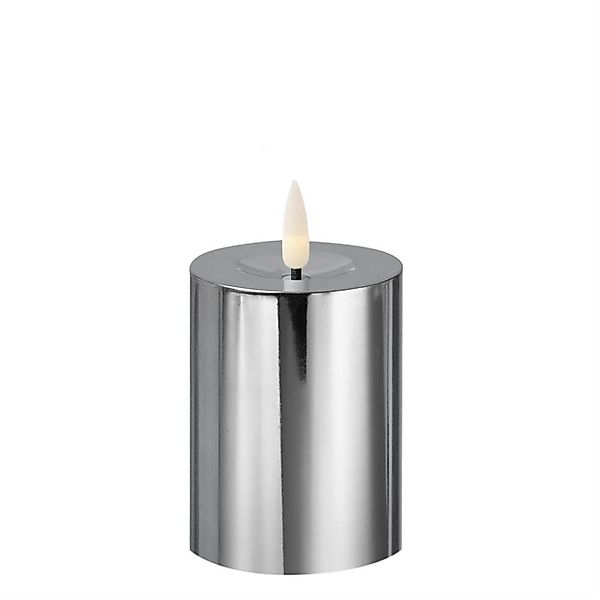 MARELIDA LED-Kerze silber glänzend festliche Kunststoff günstig online kaufen