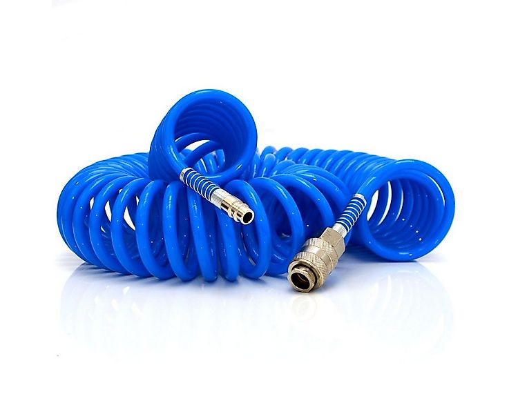 eyepower Druckluftschlauch 15 m - Flexibler Spiralschlauch 1/4 Zoll - Kompr günstig online kaufen