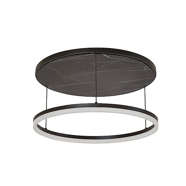 Lucande LED Deckenleuchte Orven 10040460 Dimmbar Modern in Schwarz aus Meta günstig online kaufen