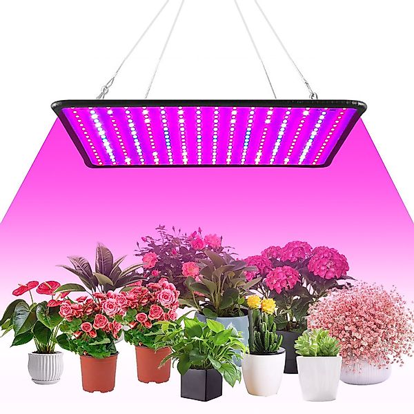 POPOLIC Pflanzenlampe 256 LEDs,IP20,295x295x30mm,Pflanzenlicht für Gewächsh günstig online kaufen