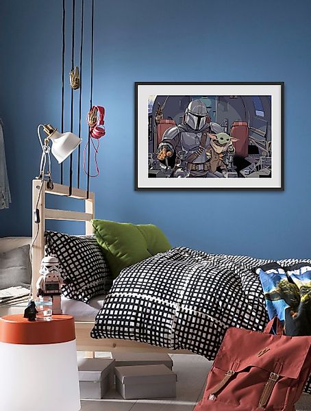 Komar Bild "Mandalorian The Child Cockpit" Disney  Star Wars 1 Stk. tlg. Wa günstig online kaufen