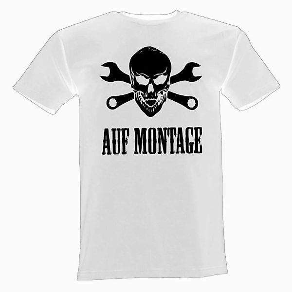 Lustige & Witzige T-Shirts T-Shirt T-Shirt Auf Montage Fun-Shirt Party Logo günstig online kaufen