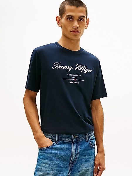 Tommy Hilfiger T-Shirt SCRIPT LOGO TEE mit aufgesticktem Logo günstig online kaufen