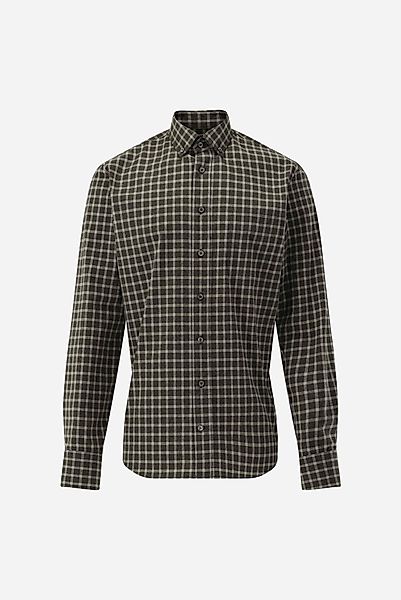 Flanellhemd kariert mit Button-Down Kragen günstig online kaufen