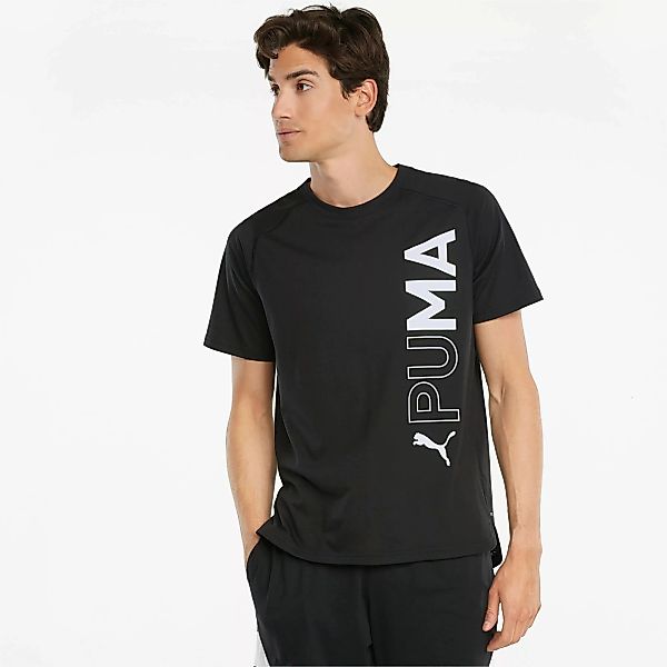 PUMA Herren Trainings-T-Shirt mit kurzem Arm | Mit Aucun | Schwarz | Größe: günstig online kaufen