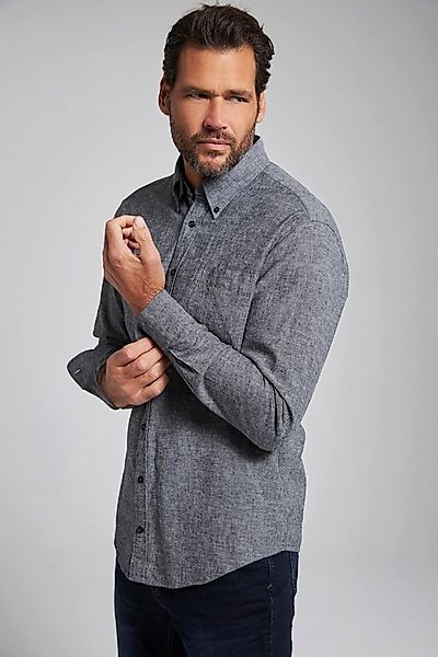 JP1880 Businesshemd Hemd Langarm Leinenmix Buttondown-Kragen günstig online kaufen