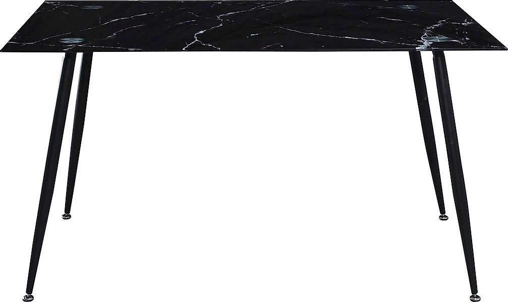Home affaire Glastisch "Julia" Breite 140 cm, in Marmor-Optik günstig online kaufen