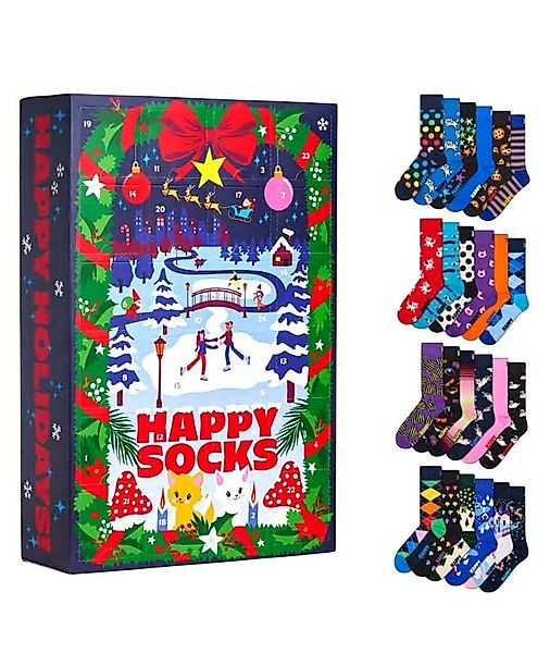 Happy Socks Socken Tagessocke Crew Weihnachtsspecial #5 - Adventskalender 2 günstig online kaufen