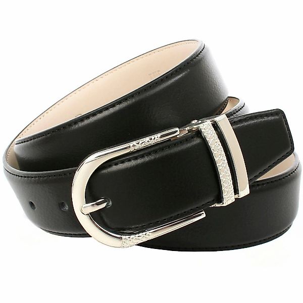 Anthoni Crown Ledergürtel mit dekorativer Metallschlaufe, Glattleder günstig online kaufen