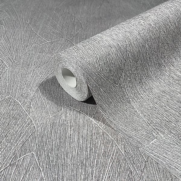 Marburg Vliestapete Blattoptik Floral Modern 10,05 m x 0,53 m Grau-Braun günstig online kaufen