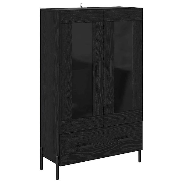 vidaXL Highboard Corona Schwarz Eichen-Optik 69,5 x 31 x 115 cm 882534 günstig online kaufen