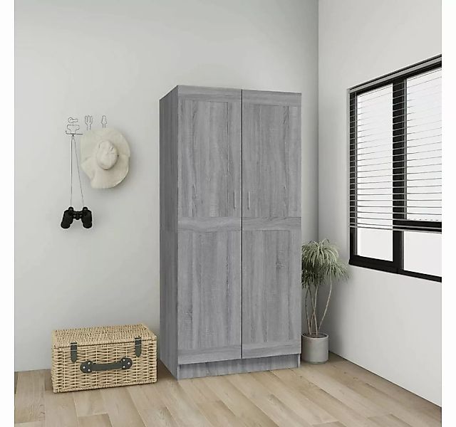 furnicato Kleiderschrank Grau Sonoma 82,5x51,5x180 cm Holzwerkstoff (1-St) günstig online kaufen