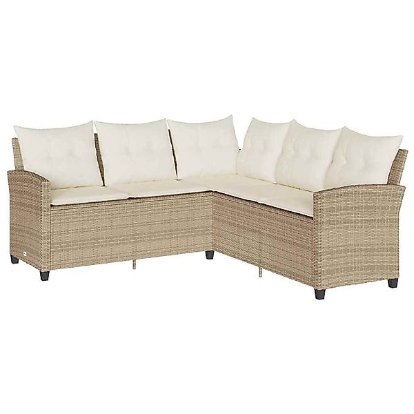 vidaXL Gartenlounge-Set L-förmiges Couchsofa mit Kissen günstig online kaufen
