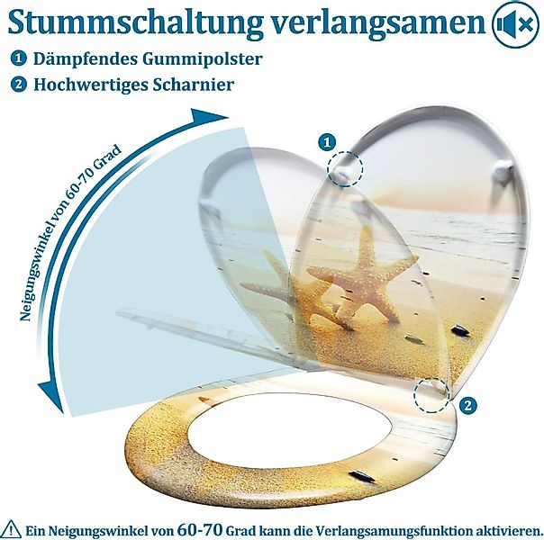 LikeKa WC-Sitz mit Absenkautomatik Toilettendeckel Duroplast günstig online kaufen