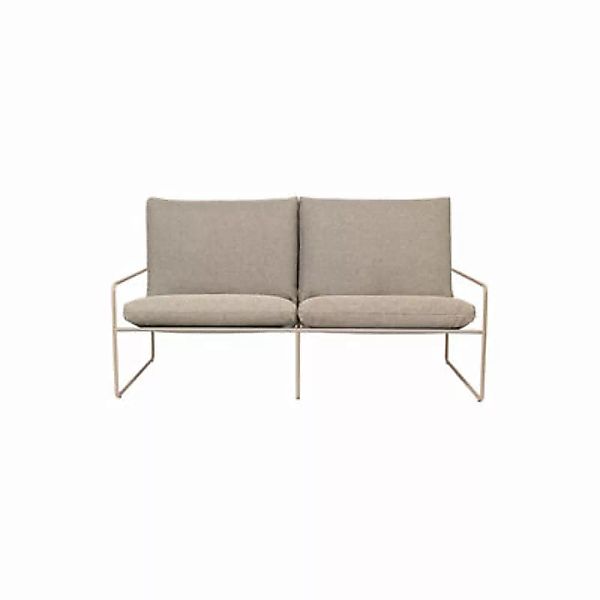 Gartensofa 2-Sitzer Desert Dolce textil beige L 156 cm - Ferm Living - Beig günstig online kaufen