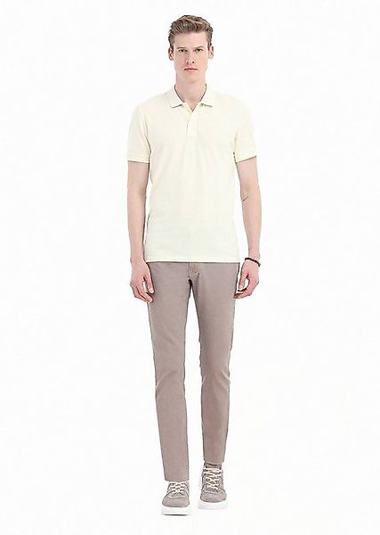 RAMSEY Poloshirt Gelbes bedrucktes Polo-Shirt 100% Baumwolle günstig online kaufen